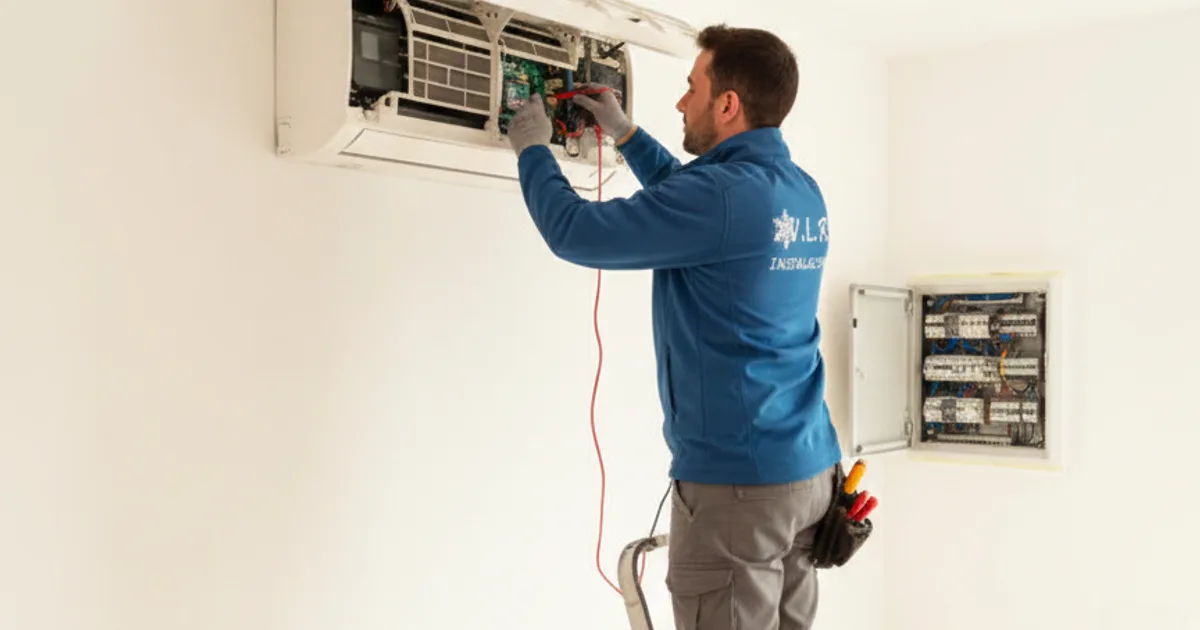 Cuadro eléctrico con ICP y aire acondicionado - VLR Instalaciones Málaga